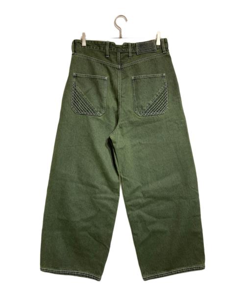 PARANOID（パラノイド）PARANOID (パラノイド) TATAMI BAGGY DENIM/畳バギーデニム グリーン サイズ:Mの古着・服飾アイテム