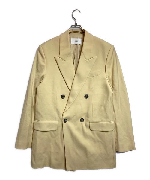 AMI Alexandre Mattiussi（アミアレクサンドルマテュッシ）AMI Alexandre Mattiussi (アミアレクサンドルマテュッシ) DOUBLE BREASTED OVERSIZED JACKET/ダブルブレステッドオーバーサイズドジャケット ベージュ サイズ:46の古着・服飾アイテム