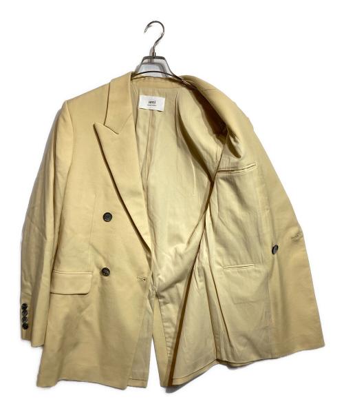 AMI Alexandre Mattiussi（アミアレクサンドルマテュッシ）AMI Alexandre Mattiussi (アミアレクサンドルマテュッシ) DOUBLE BREASTED OVERSIZED JACKET/ダブルブレステッドオーバーサイズドジャケット ベージュ サイズ:46の古着・服飾アイテム