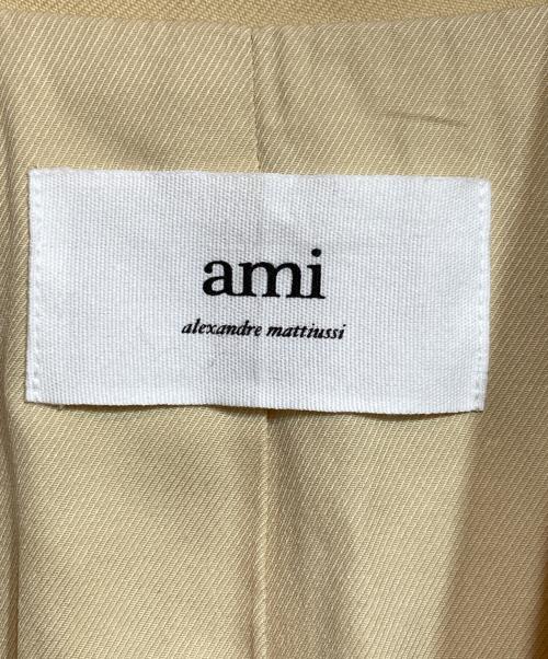 AMI Alexandre Mattiussi（アミアレクサンドルマテュッシ）AMI Alexandre Mattiussi (アミアレクサンドルマテュッシ) DOUBLE BREASTED OVERSIZED JACKET/ダブルブレステッドオーバーサイズドジャケット ベージュ サイズ:46の古着・服飾アイテム