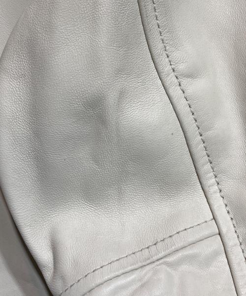 Schott（ショット）Schott (ショット) SHEEP CLASSIC RACER JKT/シープクラシックレーサージャケット ベージュ サイズ:Lの古着・服飾アイテム