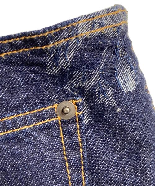 FETICO（フェティコ）FETICO (フェティコ) ROSE DENIM HIGH-WAIST JEANS/ローズデニムハイウエストジーンズ インディゴ サイズ:2の古着・服飾アイテム