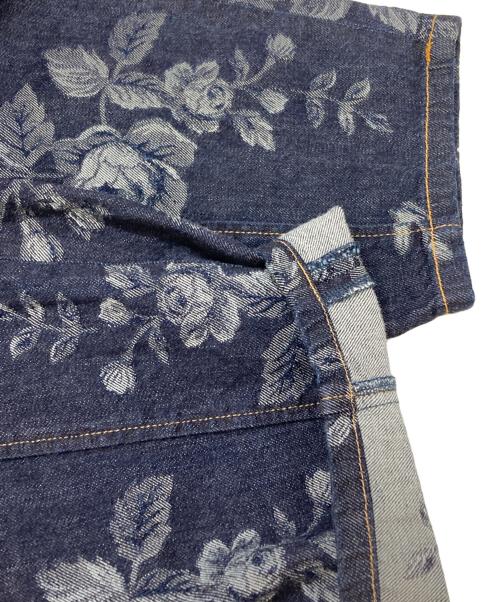 FETICO（フェティコ）FETICO (フェティコ) ROSE DENIM HIGH-WAIST JEANS/ローズデニムハイウエストジーンズ インディゴ サイズ:2の古着・服飾アイテム