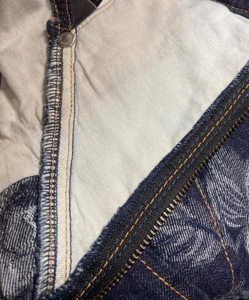 FETICO（フェティコ）FETICO (フェティコ) ROSE DENIM HIGH-WAIST JEANS/ローズデニムハイウエストジーンズ インディゴ サイズ:2の古着・服飾アイテム