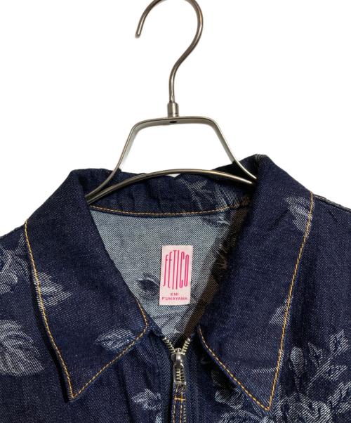 FETICO（フェティコ）FETICO (フェティコ) ROSE DENIM JACKET/ローズデニムジャケット インディゴ サイズ:2の古着・服飾アイテム