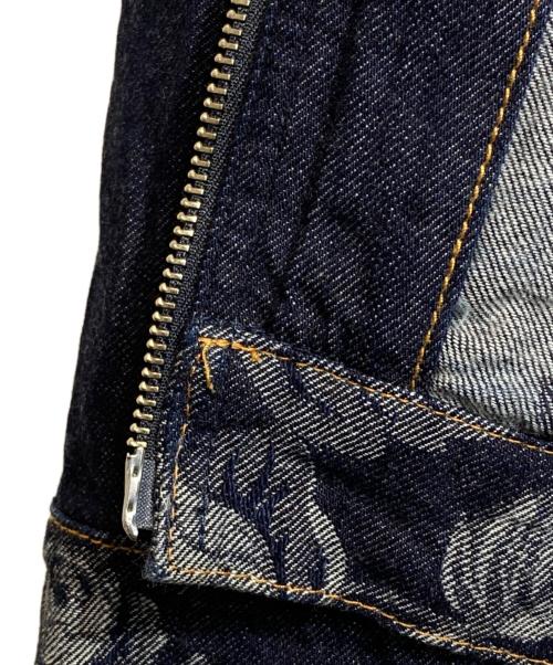 FETICO（フェティコ）FETICO (フェティコ) ROSE DENIM JACKET/ローズデニムジャケット インディゴ サイズ:2の古着・服飾アイテム