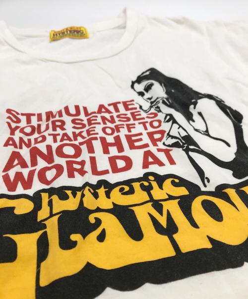 Hysteric Glamour（ヒステリックグラマー）Hysteric Glamour (ヒステリックグラマー) SMOKING GIRL Tシャツ ホワイト サイズ:Freeの古着・服飾アイテム