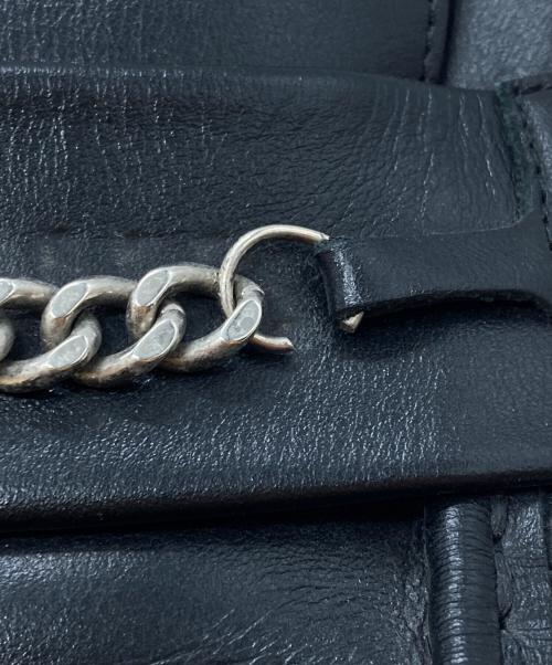 MARTINE ROSE（マーティン・ローズ）MARTINE ROSE (マーティン・ローズ) スクエアトゥローファー ブラック サイズ:43の古着・服飾アイテム