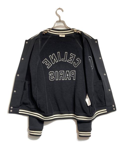 CELINE（セリーヌ）CELINE (セリーヌ) Teddy College Jacket/カレッジテディジャケット ブラック サイズ:Sの古着・服飾アイテム