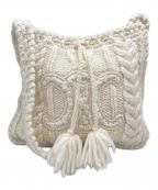 CELINEセリーヌ）の古着「ニットショルダーバッグ/トリオンフ」｜ベージュ