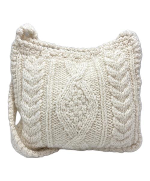 CELINE（セリーヌ）CELINE (セリーヌ) ニットショルダーバッグ/トリオンフ ベージュの古着・服飾アイテム