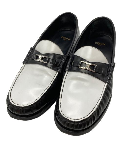 CELINE（セリーヌ）CELINE (セリーヌ) ルコ トリオンフ ローファー/LUCOTRIOMPHE ブラック サイズ:41の古着・服飾アイテム