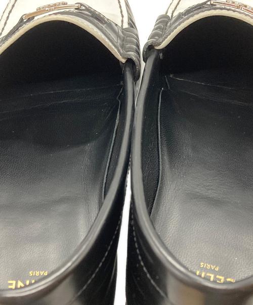 CELINE（セリーヌ）CELINE (セリーヌ) ルコ トリオンフ ローファー/LUCOTRIOMPHE ブラック サイズ:41の古着・服飾アイテム