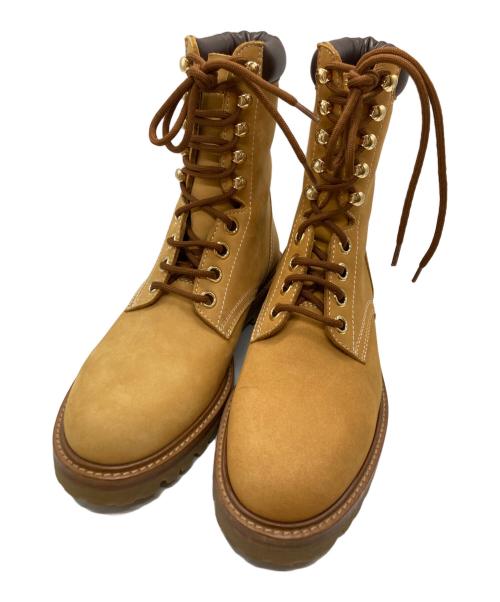 CELINE（セリーヌ）CELINE (セリーヌ) KURT 1ヌバックレザーブーツ ブラウン サイズ:40の古着・服飾アイテム