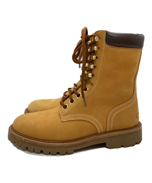 CELINE（セリーヌ）CELINE (セリーヌ) KURT 1ヌバックレザーブーツ ブラウン サイズ:40の古着・服飾アイテム