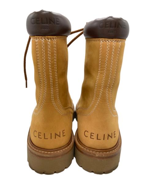 CELINE（セリーヌ）CELINE (セリーヌ) KURT 1ヌバックレザーブーツ ブラウン サイズ:40の古着・服飾アイテム