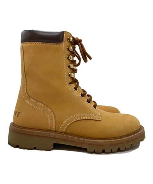 CELINE（セリーヌ）CELINE (セリーヌ) KURT 1ヌバックレザーブーツ ブラウン サイズ:40の古着・服飾アイテム