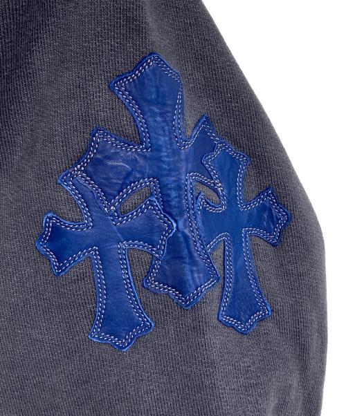 CHROME HEARTS（クロムハーツ）CHROME HEARTS (クロムハーツ) クロスパッチパーカー ネイビー サイズ:Sの古着・服飾アイテム