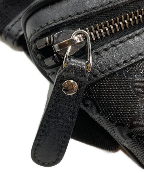 GUCCI（グッチ）GUCCI (グッチ) GGインプリメウエストバッグ/ボディバッグ ブラックの古着・服飾アイテム