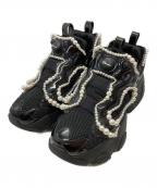 noir kei ninomiya×REEBOKノワール ケイ ニノミヤ×リーボック）の古着「INSTAPUMP FURY WINGTIP & PEARL/インスタポンプフューリー ウィングチップアンドパール」｜ブラック