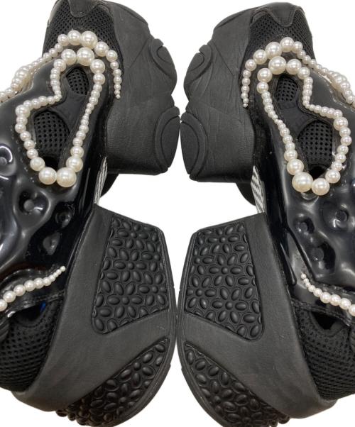 noir kei ninomiya（ノワール ケイ ニノミヤ）noir kei ninomiya (ノワール ケイ ニノミヤ) REEBOK (リーボック) INSTAPUMP FURY WINGTIP & PEARL/インスタポンプフューリー ウィングチップアンドパール ブラック サイズ:29の古着・服飾アイテム