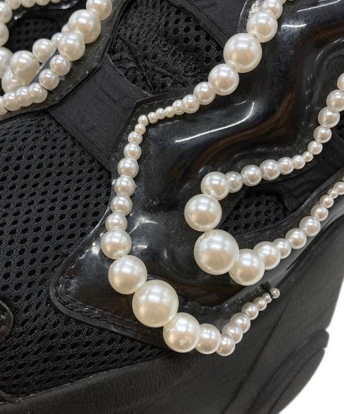 noir kei ninomiya（ノワール ケイ ニノミヤ）noir kei ninomiya (ノワール ケイ ニノミヤ) REEBOK (リーボック) INSTAPUMP FURY WINGTIP & PEARL/インスタポンプフューリー ウィングチップアンドパール ブラック サイズ:29の古着・服飾アイテム