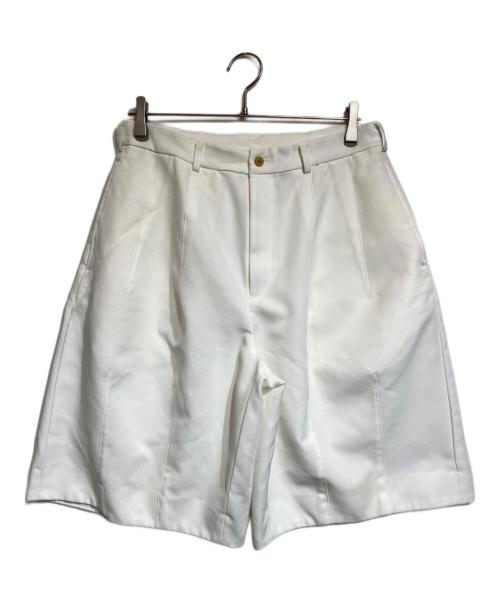 BLACK COMME des GARCONS（ブラックコムデギャルソン）BLACK COMME des GARCONS (ブラックコムデギャルソン) ポリエステルバギーショーツ/polyester baggy shorts ホワイト サイズ:Ｍの古着・服飾アイテム