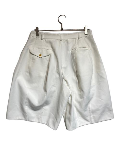 BLACK COMME des GARCONS（ブラックコムデギャルソン）BLACK COMME des GARCONS (ブラックコムデギャルソン) ポリエステルバギーショーツ/polyester baggy shorts ホワイト サイズ:Ｍの古着・服飾アイテム
