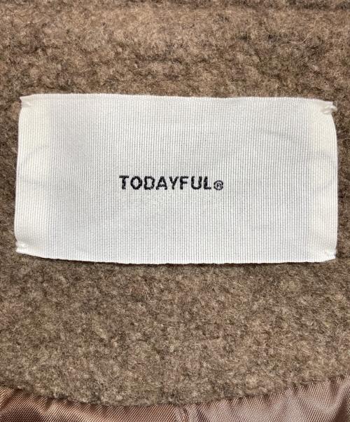 TODAYFUL（トゥデイフル）TODAYFUL (トゥデイフル) Standcollar Boucle Jacket/スタンドカラー　ブラウスジャケット ブラウン サイズ:36の古着・服飾アイテム