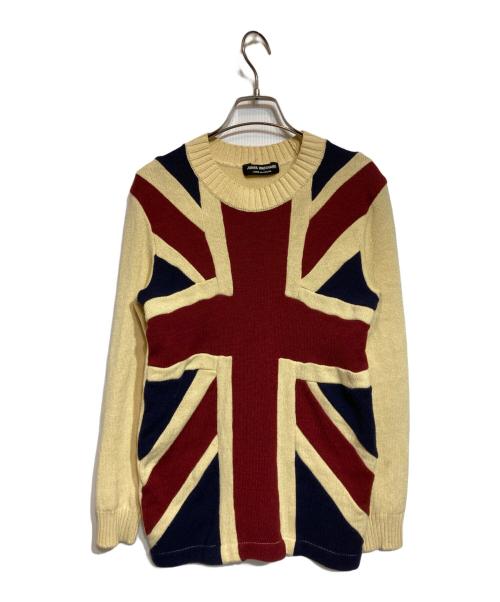 JUNYA WATANABE COMME des GARCONS（(ジュンヤワタナベ コムデギャルソン）JUNYA WATANABE COMME des GARCONS ((ジュンヤワタナベ コムデギャルソン) United Kingdom KNIT/ユナイテッドキングダムニット ベージュ サイズ:Freeの古着・服飾アイテム