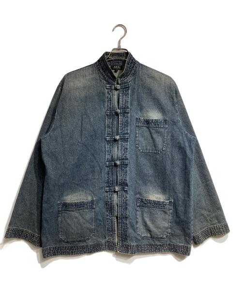 A.P.C.（アーペーセー）A.P.C. (アーペーセー) デニムチャイナジャケット インディゴ サイズ:1の古着・服飾アイテム