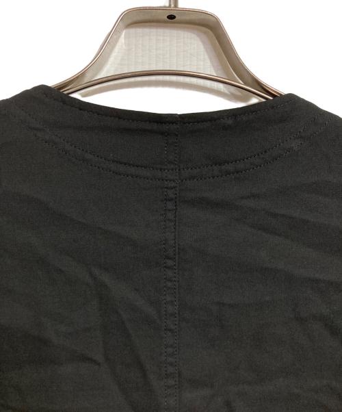 THE VIRIDI-ANNE（ヴィリジアン）THE VIRIDI-ANNE (ヴィリジアン) 強撚コットンノーカラージャケット/High-twist cotton collarless jacket ブラック サイズ:34の古着・服飾アイテム