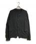 THE VIRIDI-ANNE（ヴィリジアン）の古着「強撚コットンノーカラージャケット/High-twist cotton collarless jacket」｜ブラック