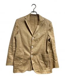 BOGLIOLI（ボリオリ）の古着「COATアンコンテーラードジャケット/Unstructured tailored jacket in coat-style fabric」｜ベージュ