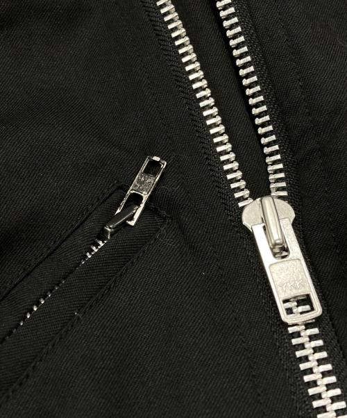 BLACK COMME des GARCONS（ブラックコムデギャルソン）BLACK COMME des GARCONS (ブラックコムデギャルソン) 捻じれデザインウールギャバライダースコート ブラック サイズ:Sの古着・服飾アイテム