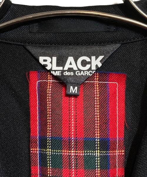 BLACK COMME des GARCONS（ブラックコムデギャルソン）BLACK COMME des GARCONS (ブラックコムデギャルソン) バッククロスデザインピークドラペルジャケット ブラック サイズ:Ｍの古着・服飾アイテム