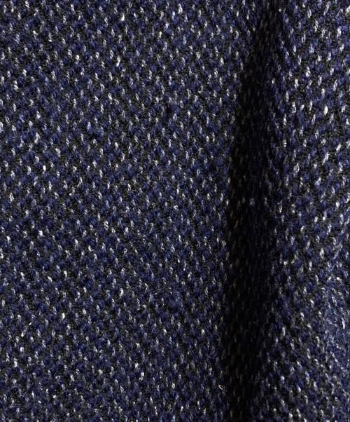 ISSEY MIYAKE（イッセイミヤケ）ISSEY MIYAKE (イッセイミヤケ) 刺し子ツイードジャケット ネイビー サイズ:Mの古着・服飾アイテム