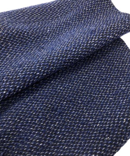 ISSEY MIYAKE（イッセイミヤケ）ISSEY MIYAKE (イッセイミヤケ) 刺し子ツイードジャケット ネイビー サイズ:Mの古着・服飾アイテム