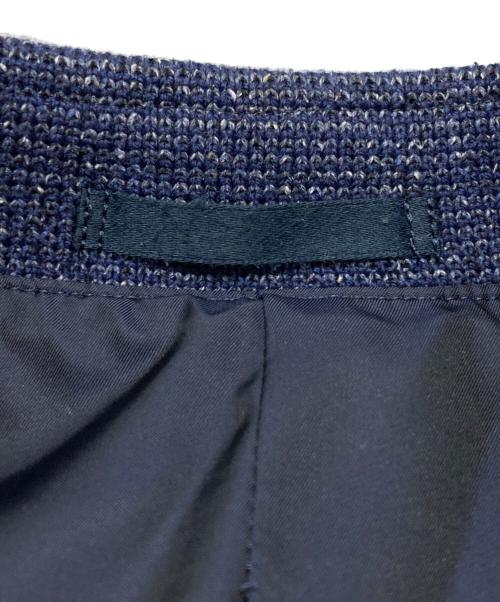ISSEY MIYAKE（イッセイミヤケ）ISSEY MIYAKE (イッセイミヤケ) 刺し子ツイードジャケット ネイビー サイズ:Mの古着・服飾アイテム