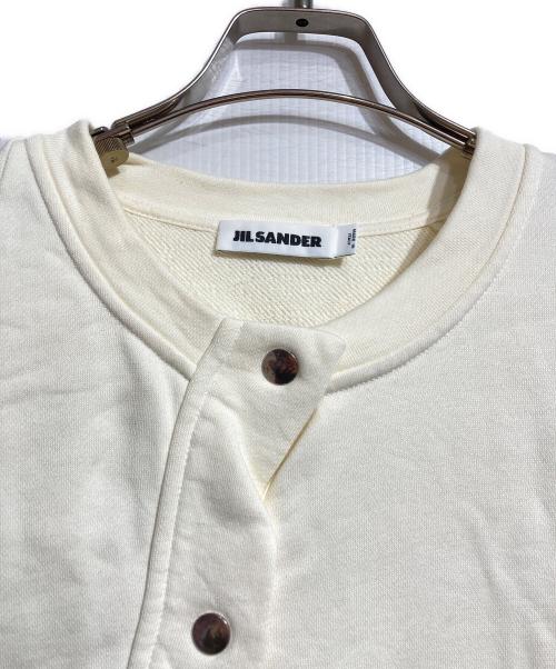 JIL SANDER（ジルサンダー）JIL SANDER (ジルサンダー) スウェットカットソー/Sweat cut and sew アイボリー サイズ:Lの古着・服飾アイテム