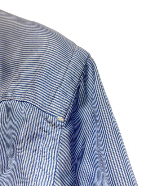 COMME des GARCONS HOMME（コムデギャルソン オム）COMME des GARCONS HOMME (コムデギャルソン オム) キュプラストライプシャツ/長袖 ブルー サイズ:Sの古着・服飾アイテム