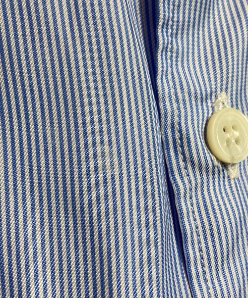 COMME des GARCONS HOMME（コムデギャルソン オム）COMME des GARCONS HOMME (コムデギャルソン オム) キュプラストライプシャツ/長袖 ブルー サイズ:Sの古着・服飾アイテム