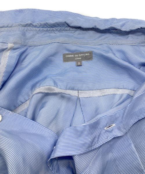 COMME des GARCONS HOMME（コムデギャルソン オム）COMME des GARCONS HOMME (コムデギャルソン オム) キュプラストライプシャツ/長袖 ブルー サイズ:Sの古着・服飾アイテム