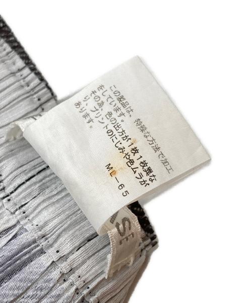 PLEATS PLEASE（プリーツプリーズ）PLEATS PLEASE (プリーツプリーズ) デニム転写プリーツスカート ブルー サイズ:4の古着・服飾アイテム