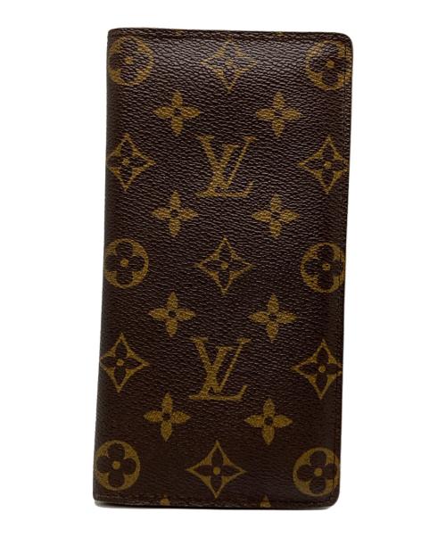 LOUIS VUITTON（ルイ ヴィトン）LOUIS VUITTON (ルイ ヴィトン) 長財布/ポルトフォイユ ブラザ/モノグラム ブラウンの古着・服飾アイテム