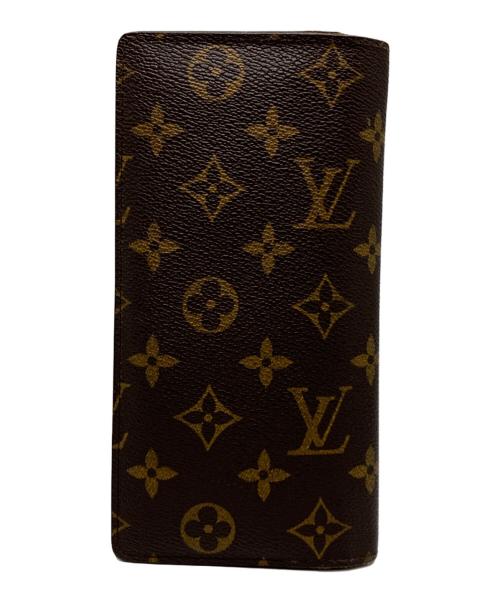 LOUIS VUITTON（ルイ ヴィトン）LOUIS VUITTON (ルイ ヴィトン) 長財布/ポルトフォイユ ブラザ/モノグラム ブラウンの古着・服飾アイテム