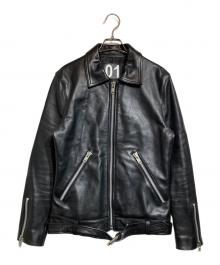 VaLLet（ヴァレット）の古着「01シングルレザージャケット」｜ブラック