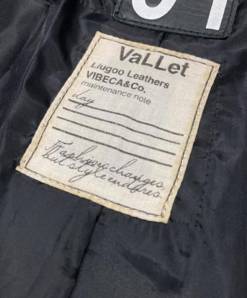 VaLLet（ヴァレット）VaLLet (ヴァレット) 01シングルレザージャケット ブラック サイズ:Mの古着・服飾アイテム
