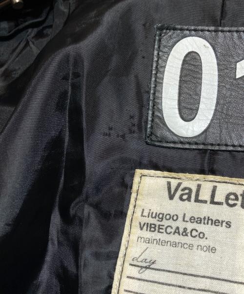 VaLLet（ヴァレット）VaLLet (ヴァレット) 01シングルレザージャケット ブラック サイズ:Mの古着・服飾アイテム