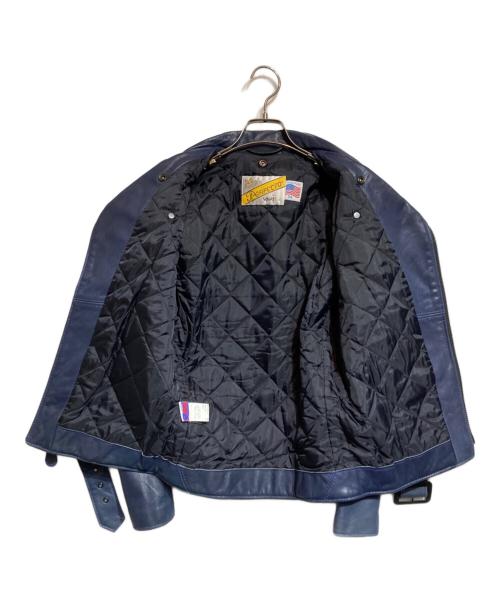 Schott（ショット）Schott (ショット) AMERICAN RAG CIE (アメリカンラグシー) 別注ONE STARレザーライダース/ワンスター ブルー サイズ:34の古着・服飾アイテム